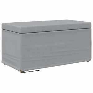 vidaXL - Kruk - Lichtgrijs - 81 - x - 41 - x - 40 - cm - Stof - en - Geëngineerd - Hout