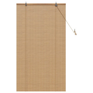 vidaXL - Rolgordijn - Bruin - 80 - x - 160 - cm - Bamboe