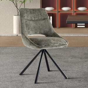 Stoel Dante | 51 x 60 x 86 cm | Groen - Set van 2