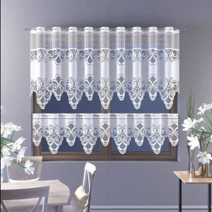 Wisan - Nisa - Jacquard vitrage 150 x 90 cm - Gordijnen - jacquardvitrage - Curtains - Jacquardgordijnen- 150 x 90 cm