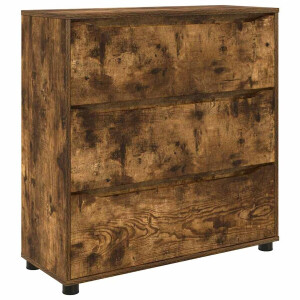 vidaXL - Opbergkast - Rook - Eiken - 80 - x - 31 - x - 81 - cm - Bewerkt - hout
