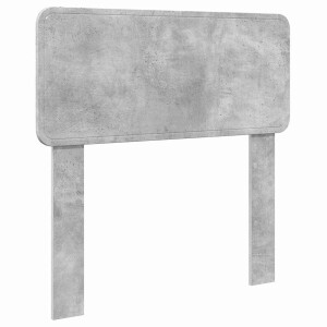 vidaXL - Hoofdbord - met - hoofdeinde - Beton - Grijs - 80 - cm - Bewerkt - hout