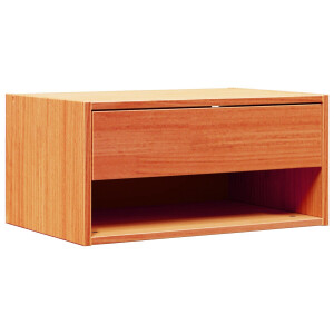 vidaXL - Nachtkastje - Wasbruin - 50 - x - 32,5 - x - 24 - cm - Massief - grenenhout