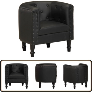 vidaXL Kuipstoel - Echt leer - Zwart - 61x60x68 cm Klassieke <a title="stoel vergelijken" href="https://furn.nl/stoelen">stoel</a> - Leren <a title="stoel vergelijken" href="https://furn.nl/stoelen">stoel</a> - Kuipstoel - Lounge <a title="stoel vergelijken" href="https://furn.nl/stoelen">stoel</a> - Zwarte <a title="stoel vergelijken" href="https://furn.nl/stoelen">stoel</a>