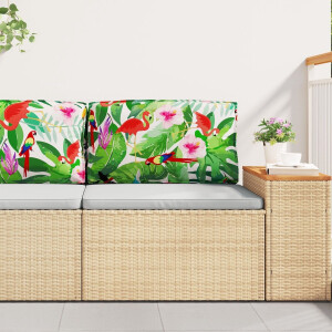 vidaXL - Kussen - Bloemen - Multikleur - 70 - x - 40 - x - 12 - cm - Oxford - Stof