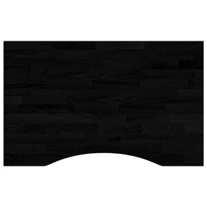 vidaXL - Bureaublad - rechthoekig - 80x60x2,5 - cm - eikenhout - donkerbruin