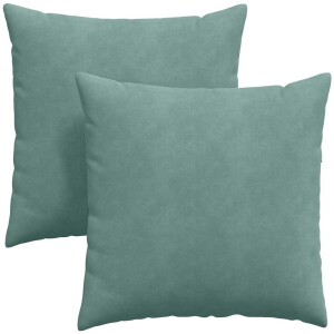 vidaXL - Zitkussens - 2 - pcs - Zeegroen - 60 - x - 60 - cm - Corduroy - stof