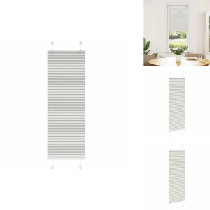 vidaXL Plisségordijn - Geplooide Jaloezieën - Geplooide Zonwering - Plisse Blind - Plissé rolgordijn 40x150 cm stofbreedte 39,4 cm polyester