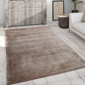 Paco Home Vloerkleed Woonkamer Vintage Laagpolig Handgeweven Modern Patroon Eenkleurig 160 cm Rund