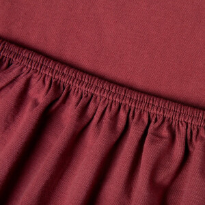 Kayori Saiko Hoeslaken Premium Jersey - 80-100x200-220cm - Matrasdikte 35 cm - Biologisch Katoen - Rood