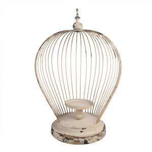 Clayre & Eef Windlicht 31x24x45 cm Beige Metaal