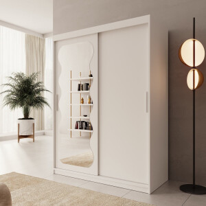Meubella - Sentoji - Kledingkast - Wit - 150x62x200 cm