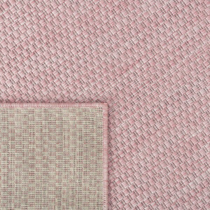 Paco Home In-& Outdoor Balkon Terras Keukenvloerkleed Eenkleurig Gemêleerd Patroon 200 cm Quadrat