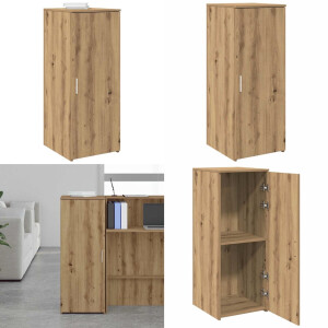 vidaXL Opbergkast 40x45x103,5 cm bewerkt hout artisanaal eikenkleur - Opbergkast - Opbergkasten - Kast - Dressoirkast