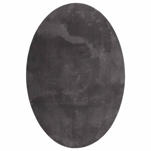 vidaXL - Vloerkleden - Ovaal - HUARTE - Antraciet - 140 - x - 200 - cm - 100% - Polyester