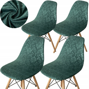 4x Stoelhoes Velours Scandinavisch Groen - OEKO-TEX
