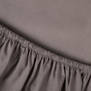 Kayori Kai Topper Hoeslaken Katoen - 180x210-220cm - Taupe