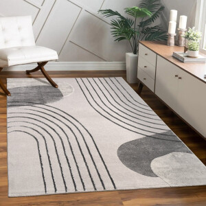 Paco Home Vloerkleed Woonkamer Laagpolig Patroon Bloemen Regenboog Patroon Geometrisch 240x340 cm