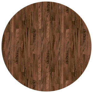 vidaXL - Tafelblad - Ø - 80 - x - 2,5 - cm - Rond - Massief - Eikenhout - Donkerbruin