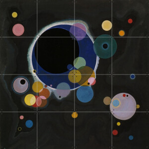 IXXI Several Circles, Kandinsky & Bridgeman Images - 80 x 80 cm - Gratis ophangtool - Grote wanddecoratie en posters - Klassiek, Abstract