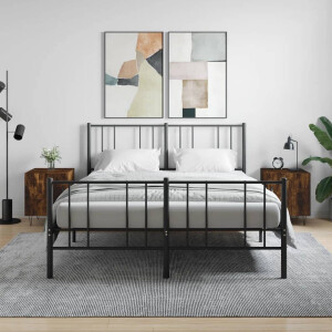 vidaXL Nachtkast - Nachtkastjes - Nachtkastjes 2 st 40x40x50 cm bewerkt hout gerookt eikenkleurig - Modern Design - Houten Kast - Bruine Kast