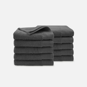 Walra Handdoek - Soft Cotton - Set van 10 - Hotel Kwaliteit - 100% katoen - 550 g/m² - 50x100 cm - Antraciet