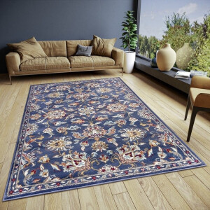 Flycarpets Klassiek Vloerkleed - Caracci - Blauw / Multi - 120x170 cm