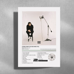 Jack Harlow - Come Home The Kids Miss You - Metalen Poster 30x40cm