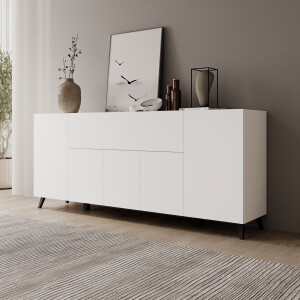 Meubella - Pulse 4 - Dressoir - Wit - 180x39x76 cm
