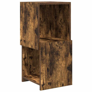 vidaXL - Hoekkast - Rook - Eiken - 30,5x30x65cm - Bewerkt - hout