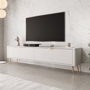 Meubella - TV-Meubel Lima - Wit - 200 cm