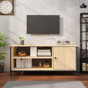 vidaXL Tv-meubel - 100x40x45 cm - Sonoma eiken Tv-meubel - Salontafel - Houten Meubels - Sonomakleur - Bruine Meubels