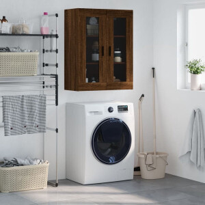 vidaXL Houten Kast - Hangkast - Hangkast 69,5x34x90 cm bruin eikenkleur - Bruine Kast - Eiken Kleur - Wandkast