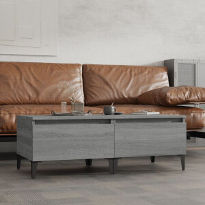 vidaXL Bijzettafels - 2 stuks - Grijs Sonoma Eiken Industriele Meubels - Bijzet Tafels - Salontafels - Houten Tafel - Grijze Tafel