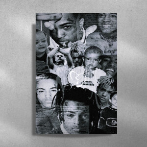 XXXTentacion - Luxe Metalen Poster - 40x60cm - wanddecoratie