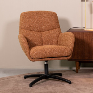 LABEL51 Chill Zone Fauteuil - Oranje - Stof - One Size - - - Draaibaar - Met Armleuning