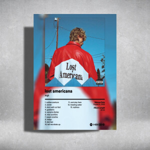 MGK - Lost Americana - album cover - metalen poster - 30x40cm