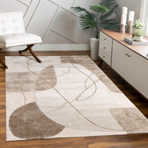 Paco Home Vloerkleed Woonkamer Laagpolig Patroon Bloemen Regenboog Patroon Geometrisch 80x300 cm