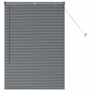 vidaXL - Venetiaanse - jaloezie - Donkergrijs - 130 - x - 85 - cm - 25 - mm - Aluminium