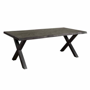 Tower Living Eettafel Xara - Rechthoek Zwart Hout - 180x90x78cm