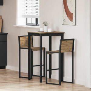 vidaXL - Eettafels - Bewerkt - hout