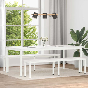 vidaXL - Eettafel - Wit - 200 - x - 100 - x - 75 - cm - Massief - grenenhout