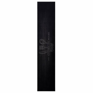 vidaXL - Keuken - Tapijt - Zwart - 300 - x - 60 - cm - Fluweel