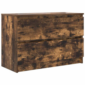 vidaXL - Tv-meubel - 80x35x54 - cm - spaanplaat - gerookt - eikenkleurig