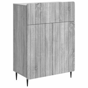 vidaXL - Dressoir - Grijs - sonoma - 66 - x - 34,5 - x - 92 - cm - Bewerkt - hout