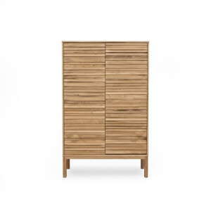 Wandkast Stage - Mangohout Naturel - 2 Deuren