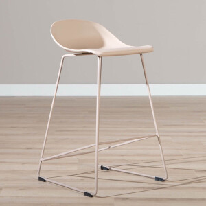 Bronx71® Scandinavische Barkruk Ellen taupe 66cm - barstoel
