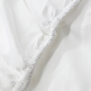 Vital Home Satijnen Laken met Elastiek 90x200cm Wit 300TC