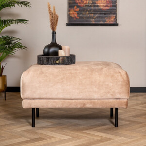 Bronx71® Hocker Denver velvet taupe