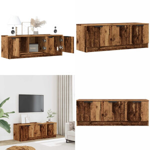 vidaXL Tv-meubel 102x35x36,5 cm bewerkt hout oud houtkleurig - Tv-meubel - Tv-meubelen - Tv Kast - Opbergkast